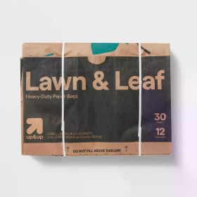 Lawn and Leaf Paper Garden Refuse Bags - 12ct - up&up™