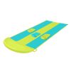 Triple-Lane Water Slide + (3) Inflatable Boogie Boards for Summer Water Play for Toddlers & Children Age 2+