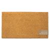 Welcome Doormats Natural Coco Coir Mats with Non Slip PVC Backing Indoor Outdoor Mats for Home & Office Floor Mats for Door Decor Patio Decor Plain En