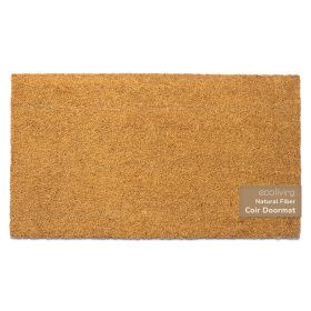 Welcome Doormats Natural Coco Coir Mats with Non Slip PVC Backing Indoor Outdoor Mats for Home & Office Floor Mats for Door Decor Patio Decor Plain En