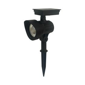 Solar Powered Black LED Landscape Spot Light, 30 Lumens