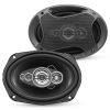5 Core 6x9 Car Speaker Pair 800W 4Ohm 2 Way Coaxial Speaker w Super Tweeter Universal Fit for Cars Stereo Easy Installation High Performance Sound Sys
