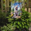 Pit Bull Terrier Spring Path Garden Flag Mailbox Flag Decorative Yard Flag Banner Outside Patio Artwork Yard Flower Beds, Garden Size, Multicolor