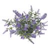 11-inch x 4-inch Artificial Lavender Plant in White Pot, Purple, for Indoor Use, by Mainstays