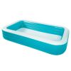 10ft Family Inflatable Swimming Pool, Rectangular, Age 6 & up, Unisex