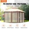 VEVOR Patio Gazebo for 6-8 Person, 10 x 10 FT Backyard Gazebo, with Mosquito Netting, Metal Frame, and PU Coated 180G Polyester