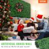 VEVOR 12PCS 20x20inch Artificial Boxwood Panels,Boxwood Hedge Wall Panels,Artificial Grass Backdrop Wall 1.6"