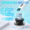 Electric Spin Scrubber for Cleaning - Bathroom Floor Shower Scrubber with Long Handle Cordless Handheld Power Spin Brush