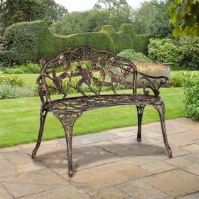 Cast Aluminum Outdoor Courtyard Decoration Park Leisure Rose Chair (Option: Bronze)