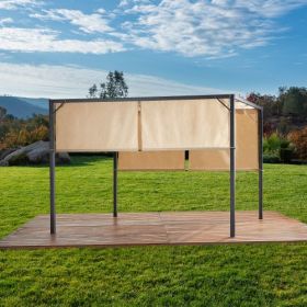 WESTRAY STEEL 9.5 X 9.5 FT. GAZEBO (Color: Beige)